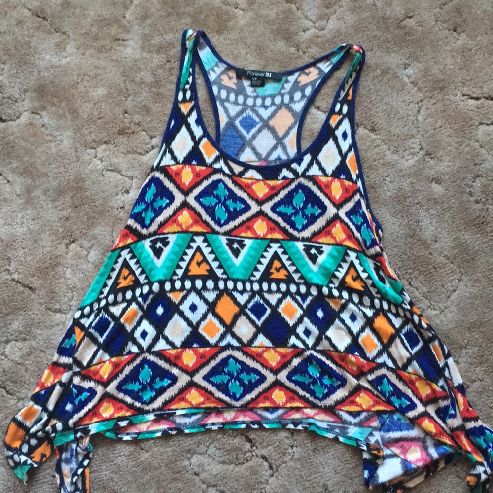 Colorful Aztec top